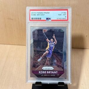 Kobe Bryant 2015 Panini Prizm Basketball Card #182 Graded PSA 8 NM-MT 57401840